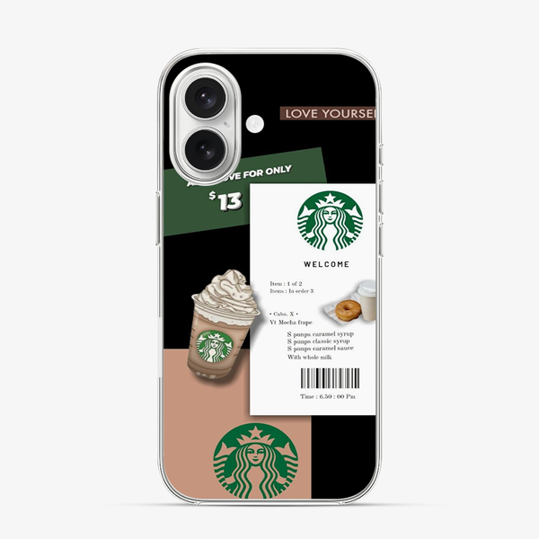 Starbucks Love Yourself iPhone 16 Case
