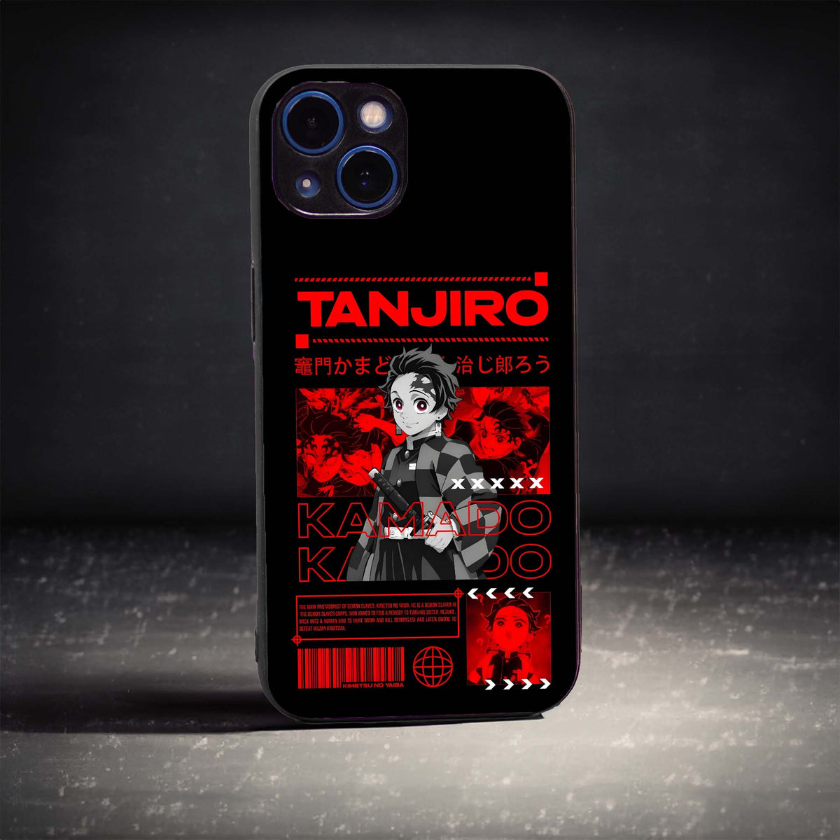 Tanjiro Anime Poster Glass Case