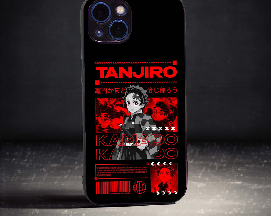 Tanjiro Anime Poster Glass Case