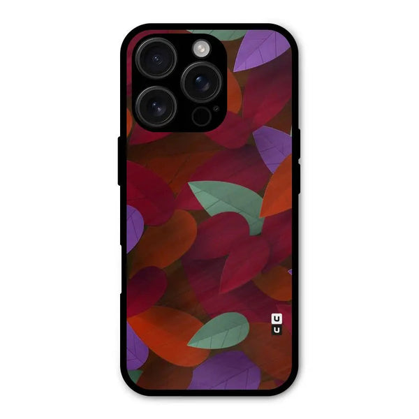 Aesthetic Colorful Leaves Shockproof Hybrid Protection (Metal + TPU) Back Case Cover