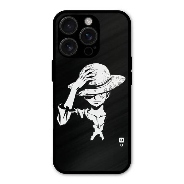 Anime One Piece Luffy Silhouette Shockproof Hybrid Protection (Metal + TPU) Back Case Cover