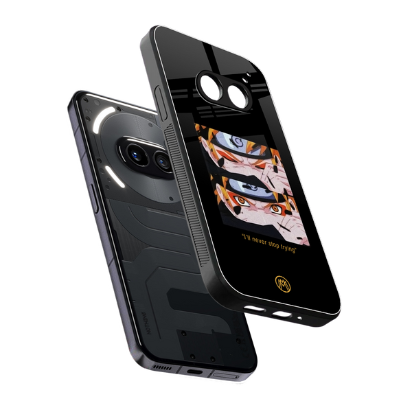 Naruto Motivation Anime Phone Case for Nothing Phone 2A| Glass Case