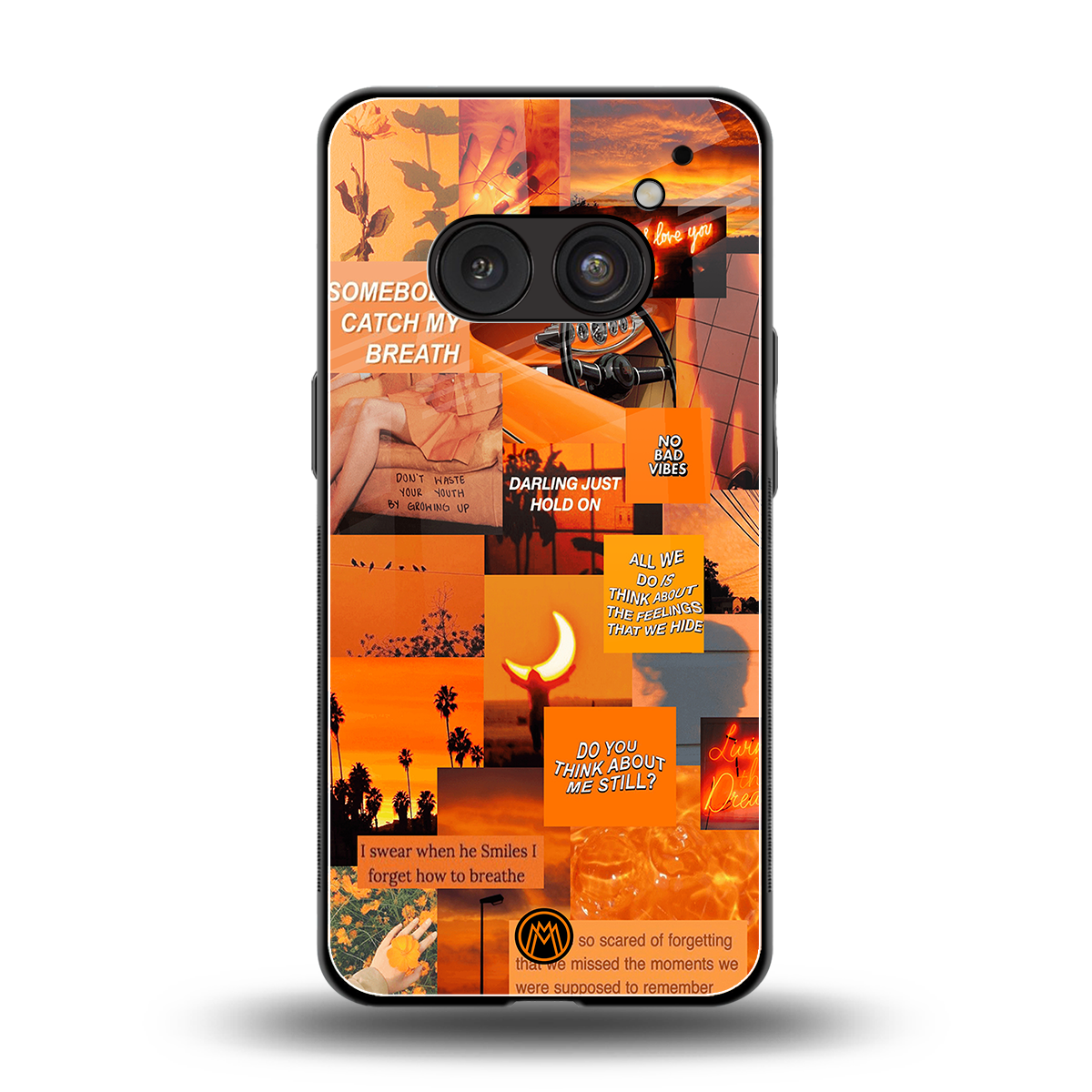 Orange Aesthetic Phone Case for Nothing Phone 2A| Glass Case