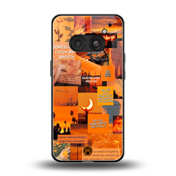 Orange Aesthetic Phone Case for Nothing Phone 2A| Glass Case