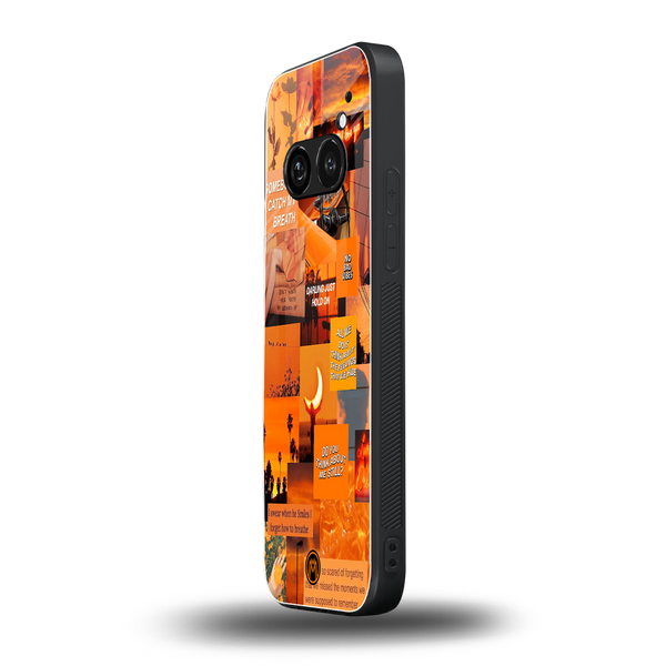 Orange Aesthetic Phone Case for Nothing Phone 2A| Glass Case
