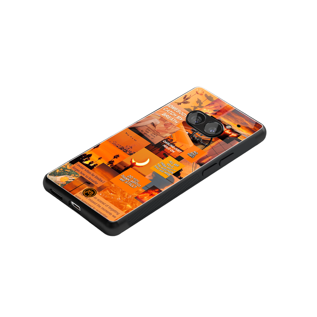 Orange Aesthetic Phone Case for Nothing Phone 2A| Glass Case