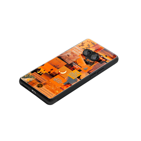 Orange Aesthetic Phone Case for Nothing Phone 2A| Glass Case