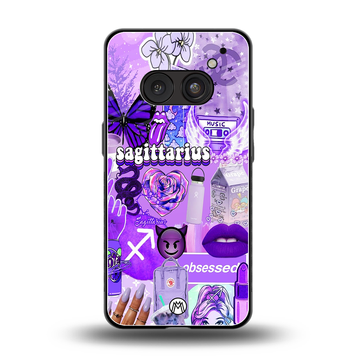 Sagittarius Aesthetic Collage Phone Case for Nothing Phone 2A| Glass Case