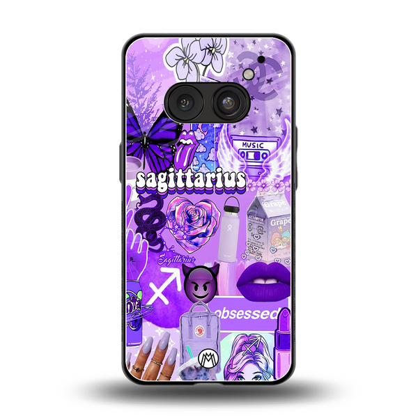 Sagittarius Aesthetic Collage Phone Case for Nothing Phone 2A| Glass Case