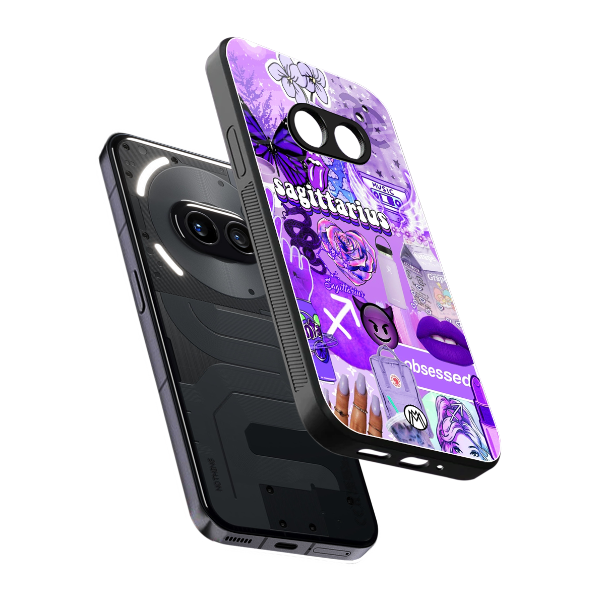 Sagittarius Aesthetic Collage Phone Case for Nothing Phone 2A| Glass Case