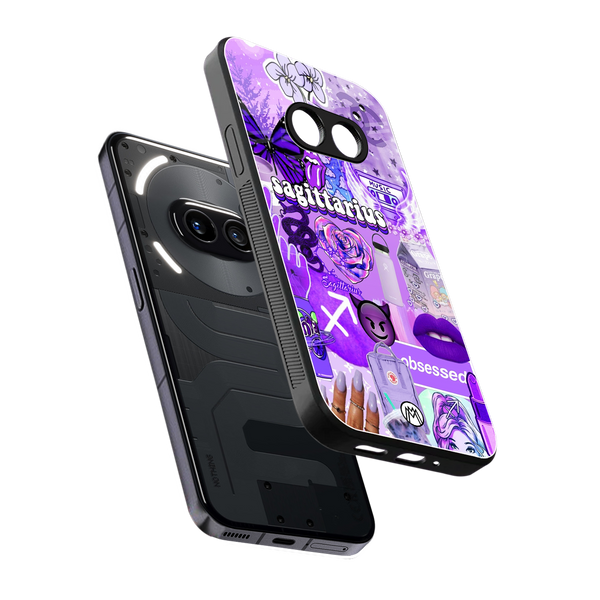 Sagittarius Aesthetic Collage Phone Case for Nothing Phone 2A| Glass Case