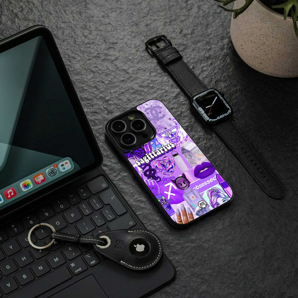 Sagittarius Aesthetic Collage Phone Case for Nothing Phone 2A| Glass Case