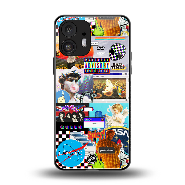 Y2K Collage Aesthetic Phone Case for Nothing Phone 2 | Glass Case