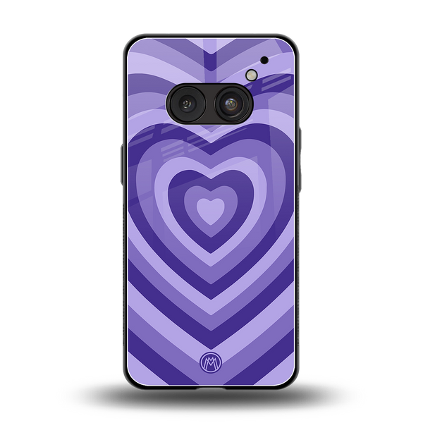 Y2K Purple Hearts Aesthetic Phone Case for Nothing Phone 2A| Glass Case