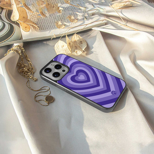 Y2K Purple Hearts Aesthetic Phone Case for Nothing Phone 2A| Glass Case